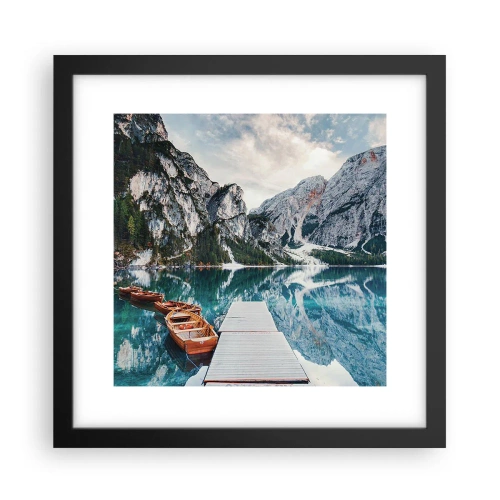 Poster în ramă neagră - Îți vom arăta frumusețea - 30x30 cm