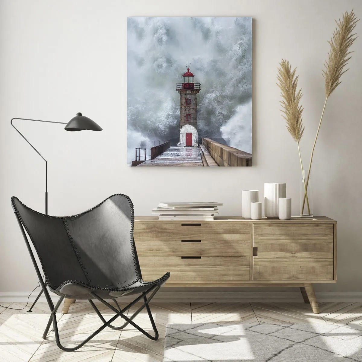 Tablou pe sticlă - Zgomotul apelor, sunetul vântului - 50x70 cm