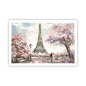 Poster - Plimbare în aprilie la Paris - 91x61 cm