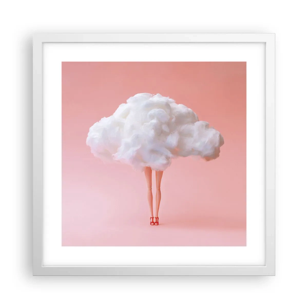 Poster în ramă albă - Dulce promisiune - 40x40 cm