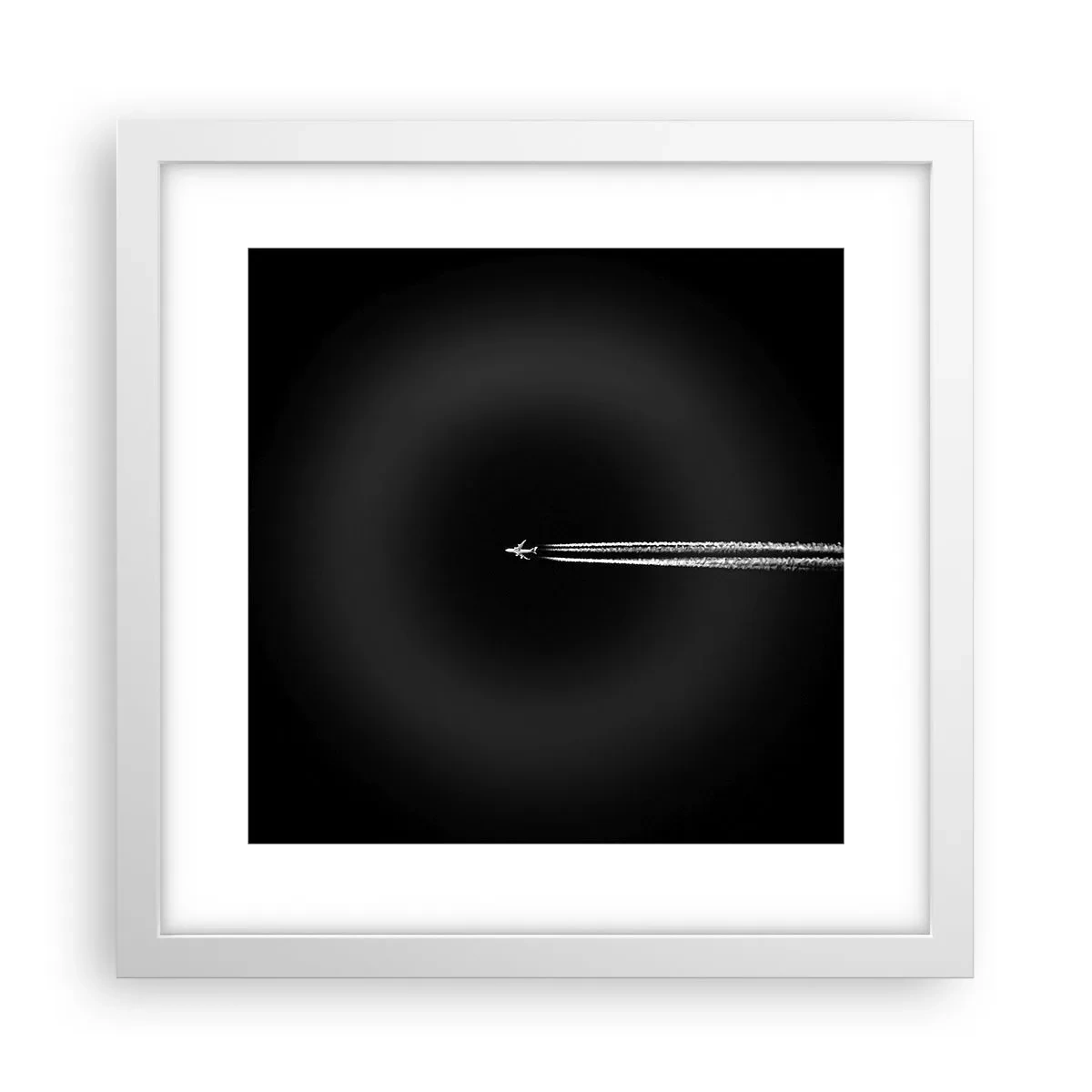 Poster în ramă albă - Într-o altă dimensiune - 30x30 cm