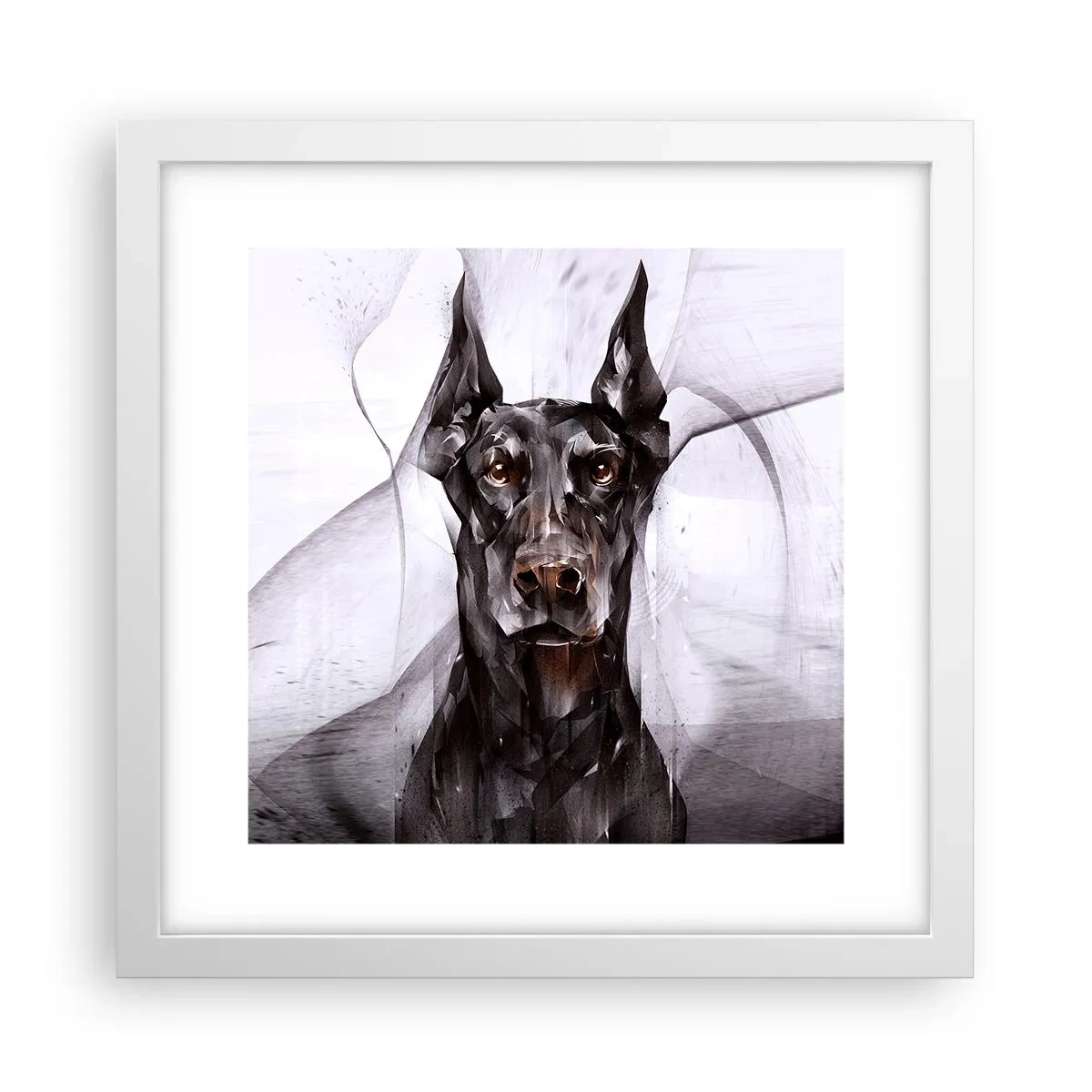 Poster în ramă albă - Născut cu noblețe - 30x30 cm