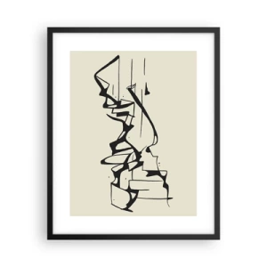 Poster în ramă neagră - Poate că peisajul - 40x50 cm