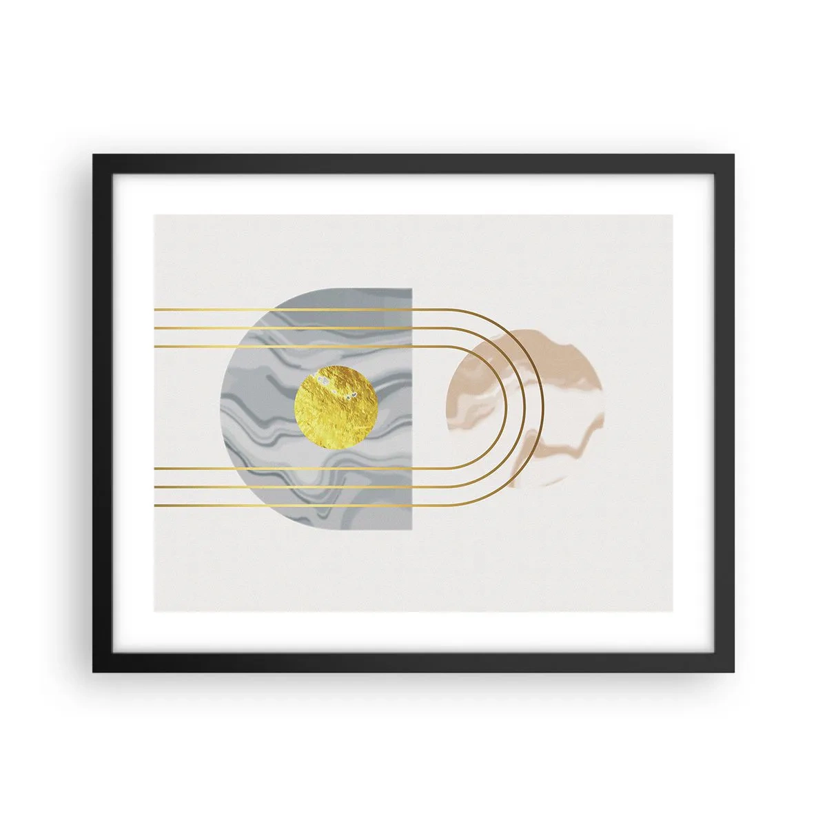 Poster în ramă neagră - Lumină și strălucire - 50x40 cm