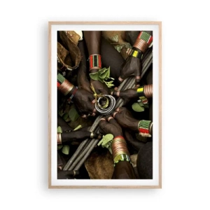 Poster în ramă de stejar deschis - Împreună - 61x91 cm