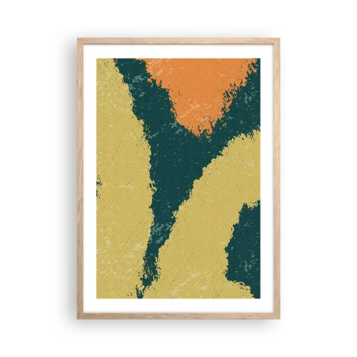 Poster în ramă de stejar deschis - Abstracție - în slow motion - 50x70 cm