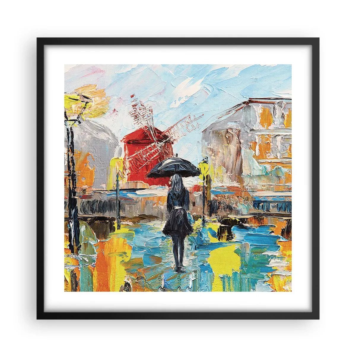 Poster în ramă neagră - Legende pariziene - 50x50 cm