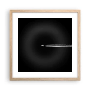 Poster în ramă de stejar deschis - Într-o altă dimensiune - 40x40 cm