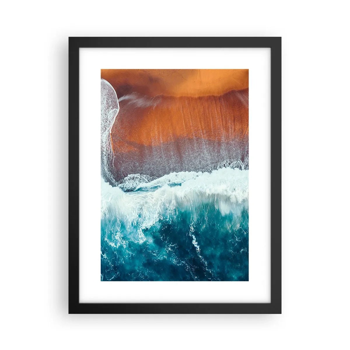 Poster în ramă neagră - Atingerea oceanului - 30x40 cm