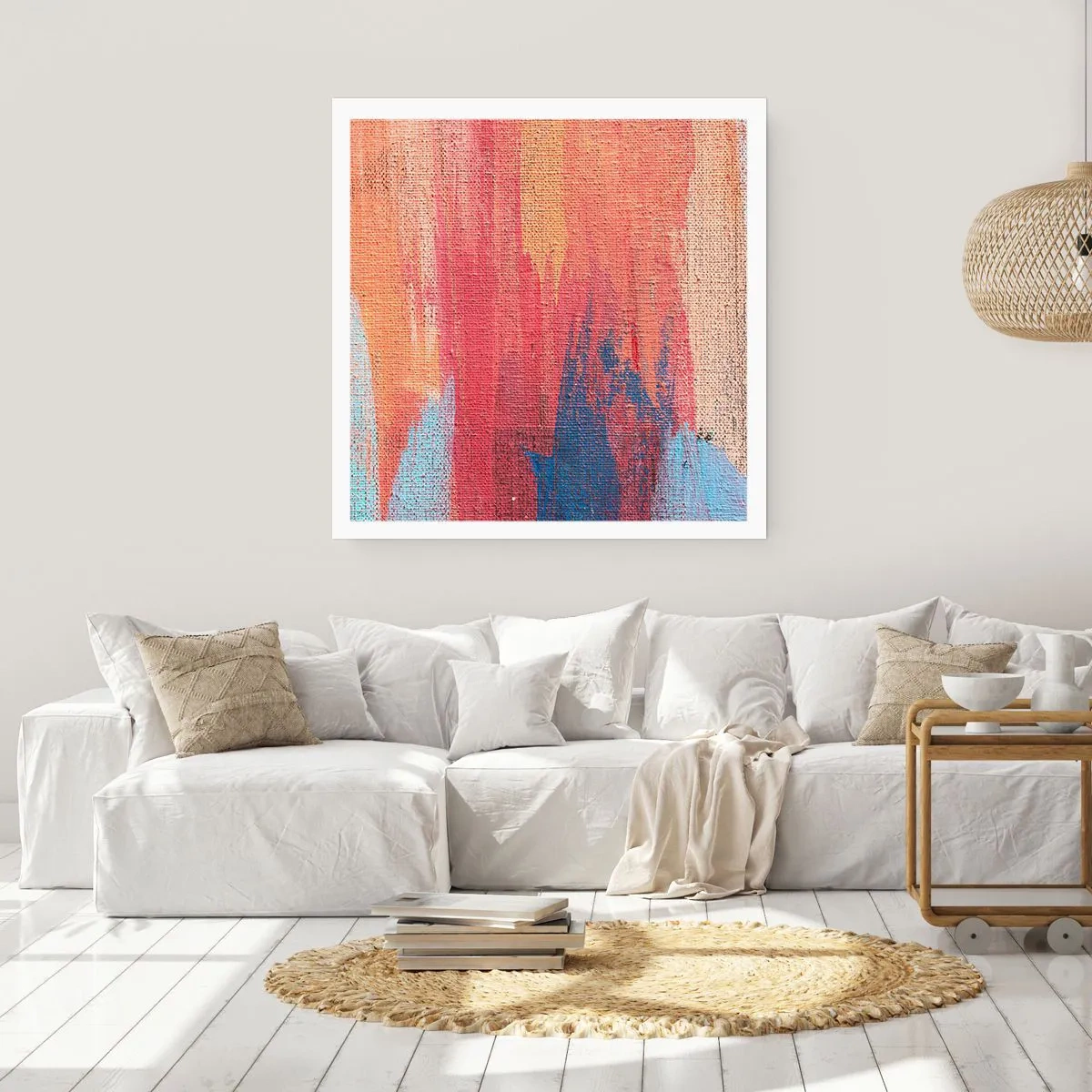 Poster - Plutind prin curcubeu - 60x60 cm