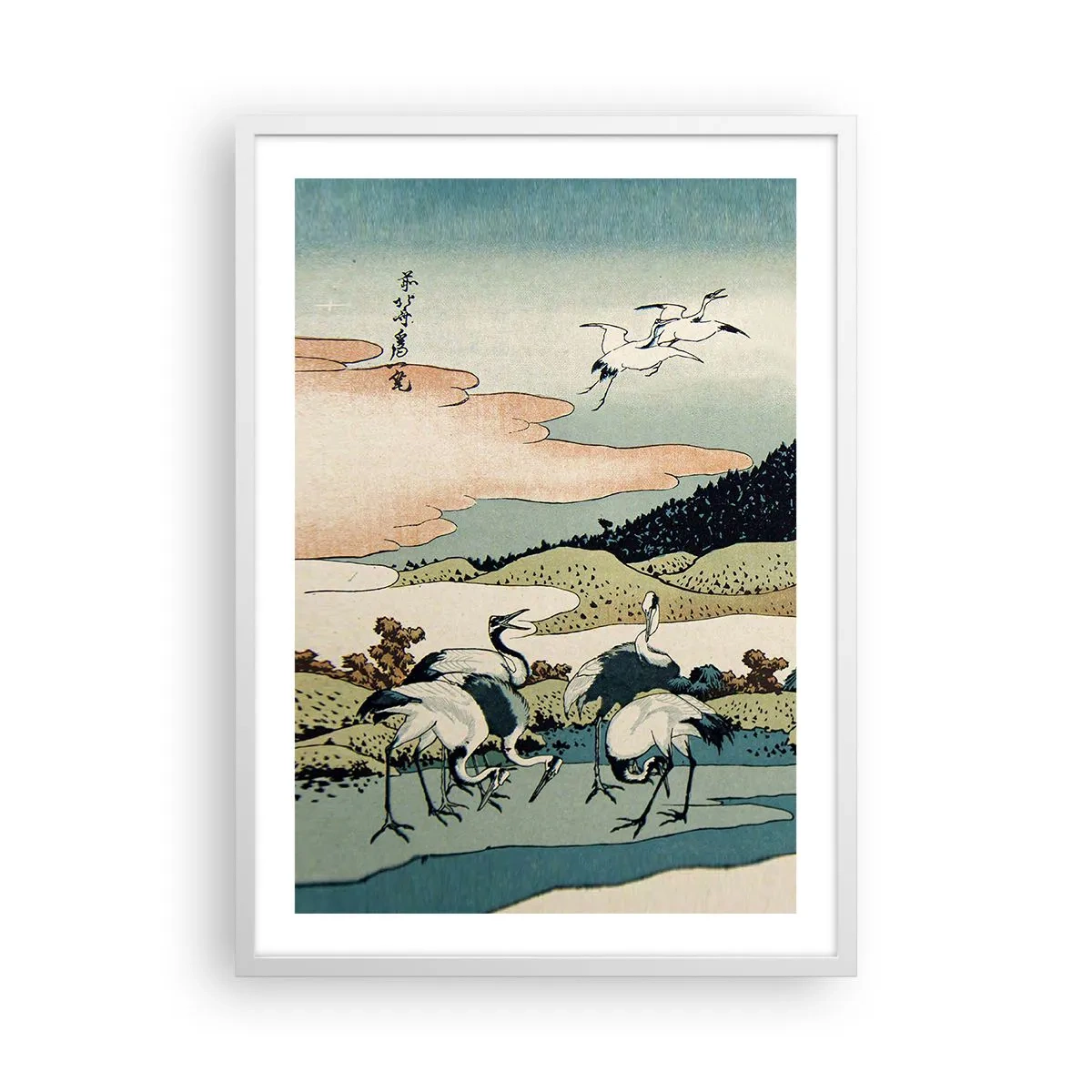 Poster în ramă albă - În mod japonez - 50x70 cm