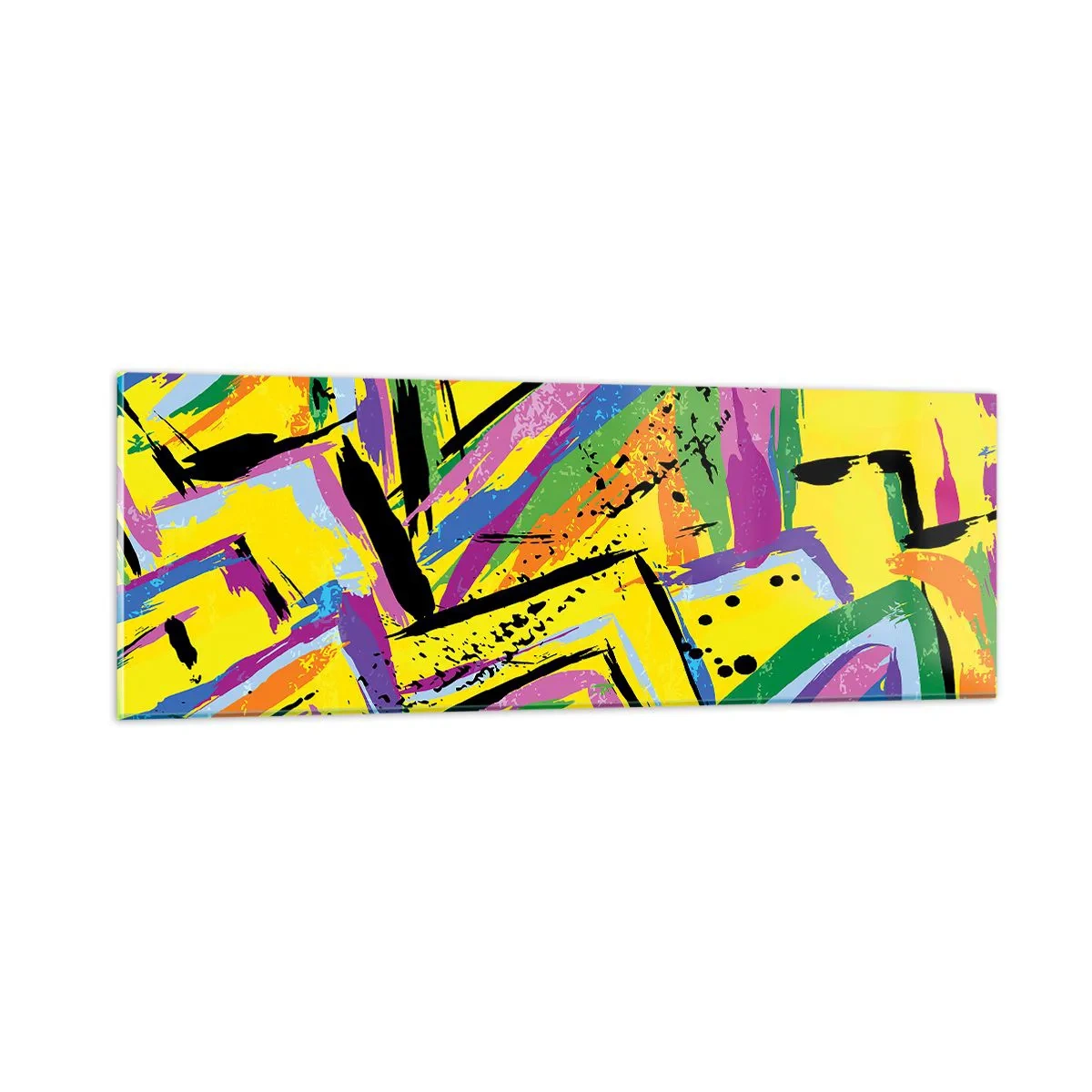 Tablou pe sticlă - Strigă de bucurie - 90x30 cm