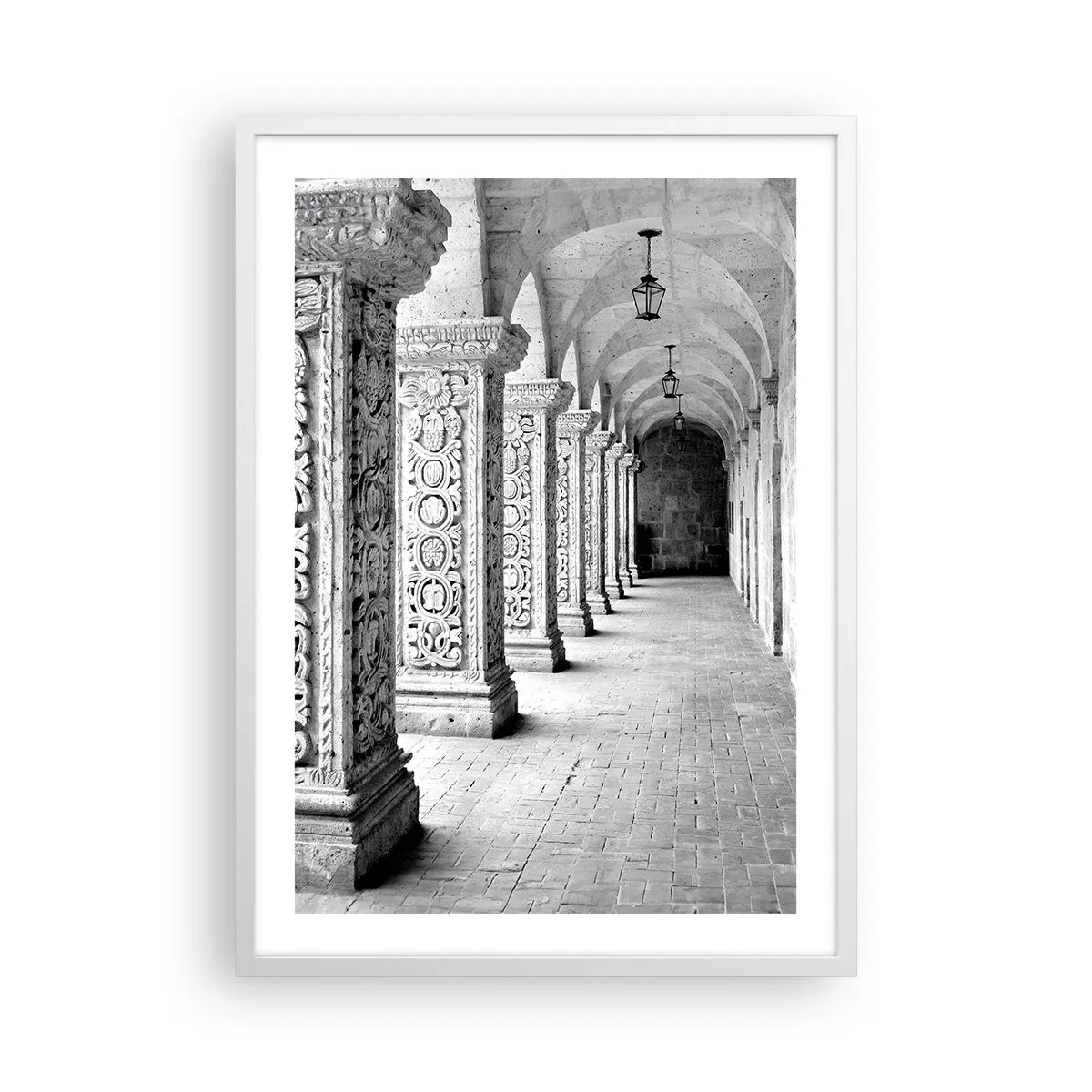 Poster în ramă albă - Și încotro…? - 50x70 cm