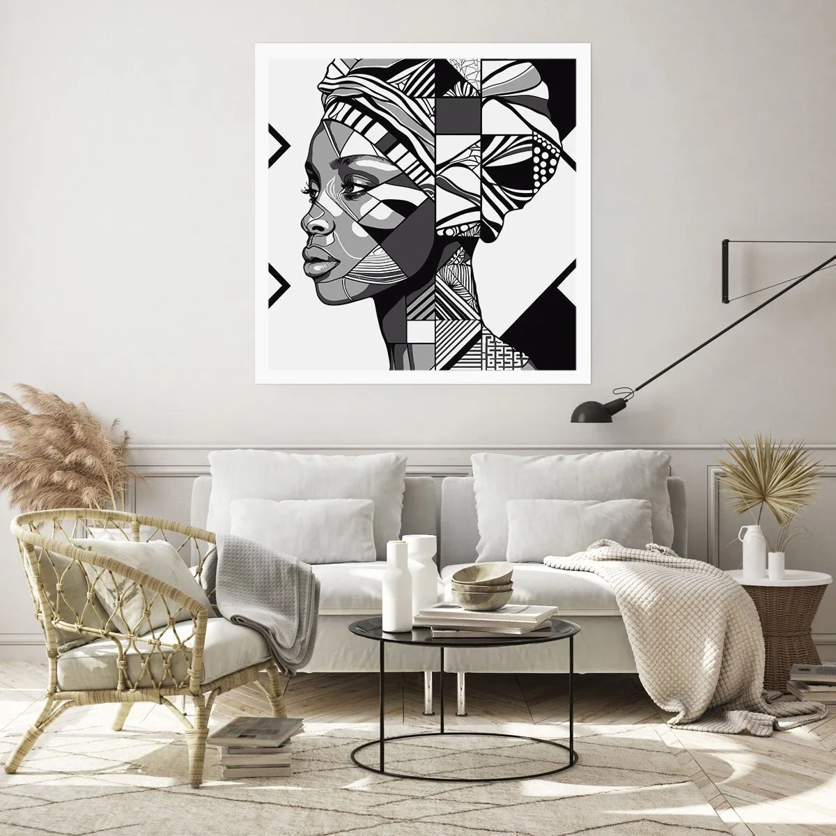 Poster - Portret etnic - 60x60 cm