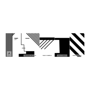 Mostră tapet autocolant Deluxe Sticker - Doar un sărut - Artă Modernă, alb-negru, Față - 100x30 cm