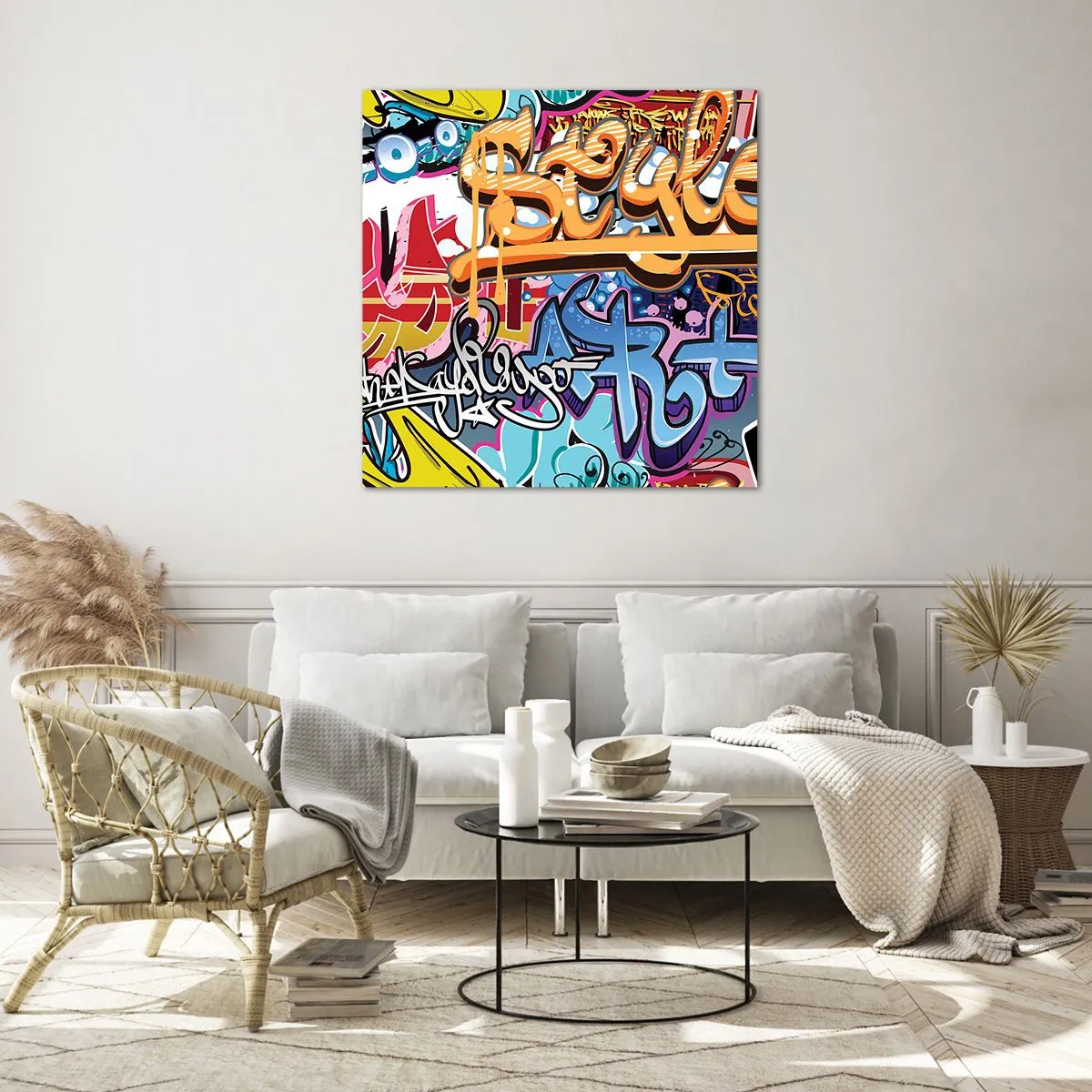 Tablou pe sticlă - Picturi murale, picturi murale... - 30x30 cm