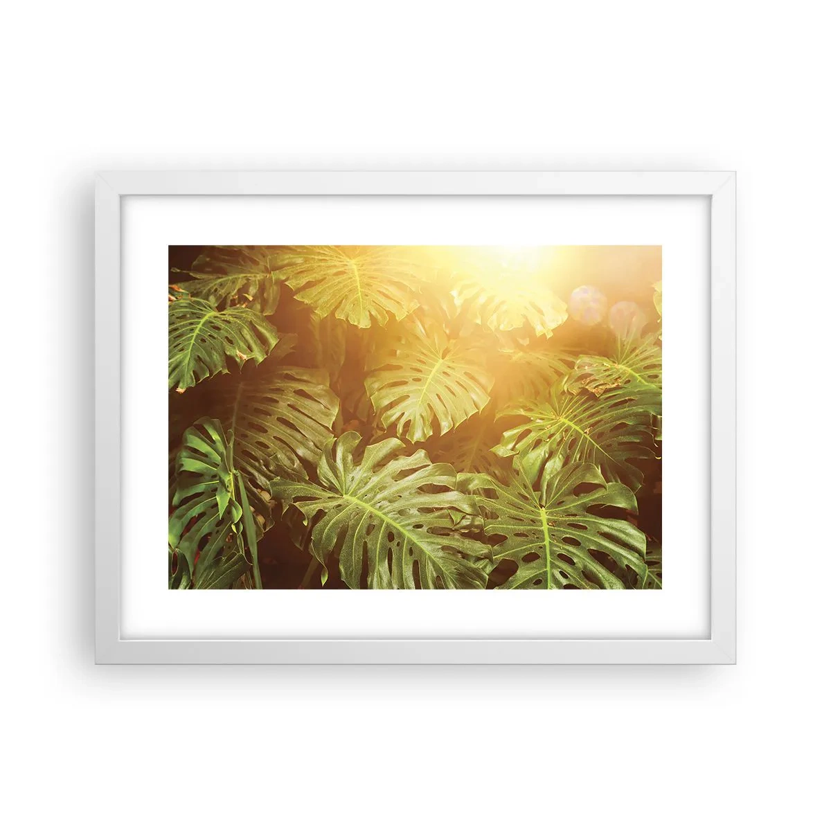 Poster în ramă albă - Poftiți în verde - 40x30 cm