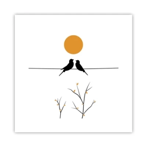 Poster - Seară cu privighetori - 30x30 cm