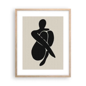 Poster în ramă de stejar deschis - În propriile îmbrățișări - 40x50 cm