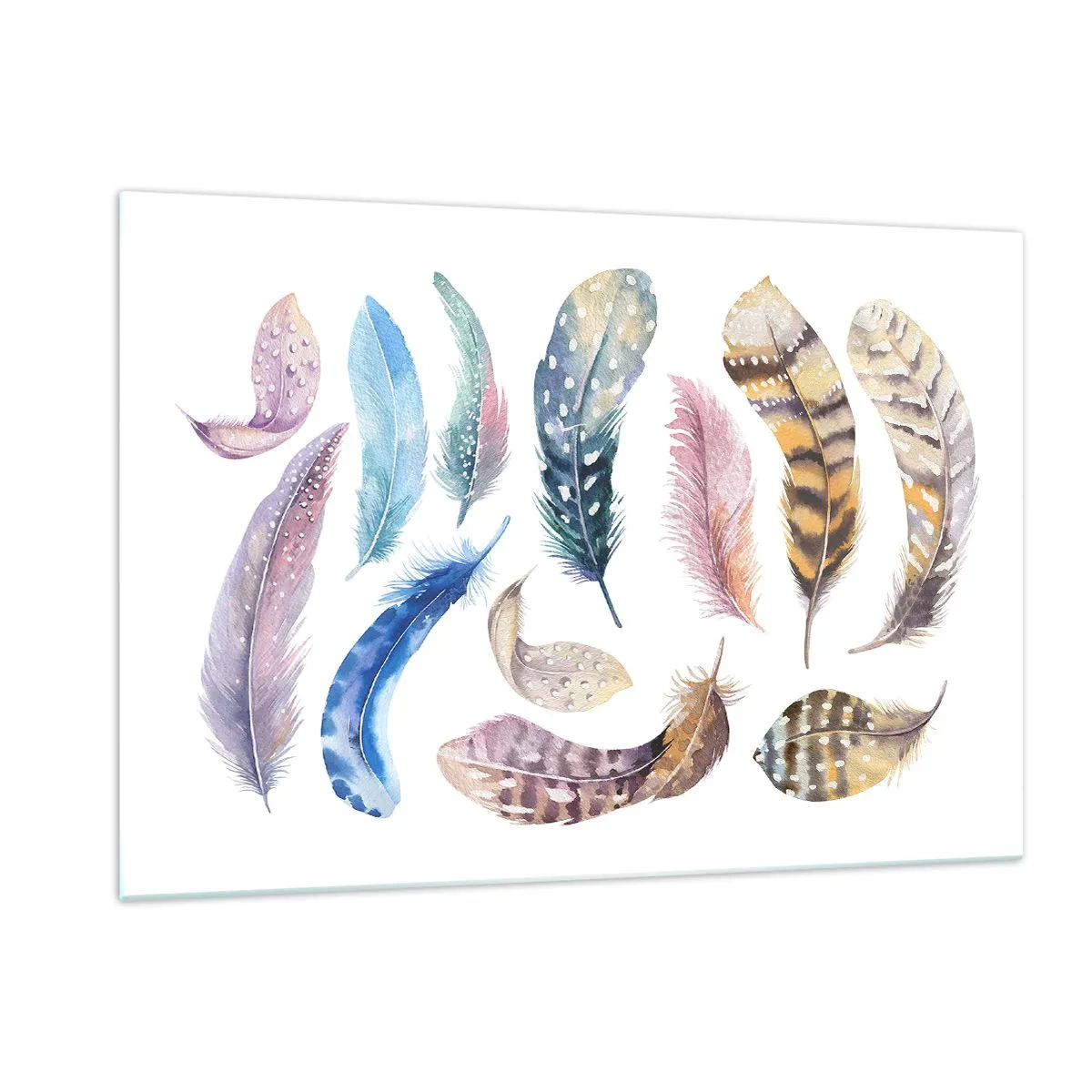 Tablou pe sticlă - Ușoare și colorate - 120x80 cm