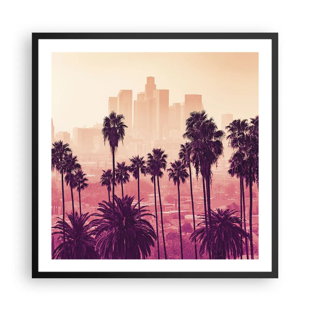 Poster în ramă neagră - Peisaj din California - 60x60 cm