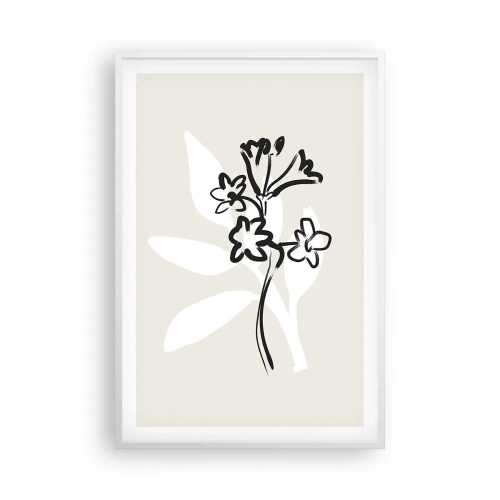 Poster în ramă albă - Schiță pentru ierbar - 61x91 cm