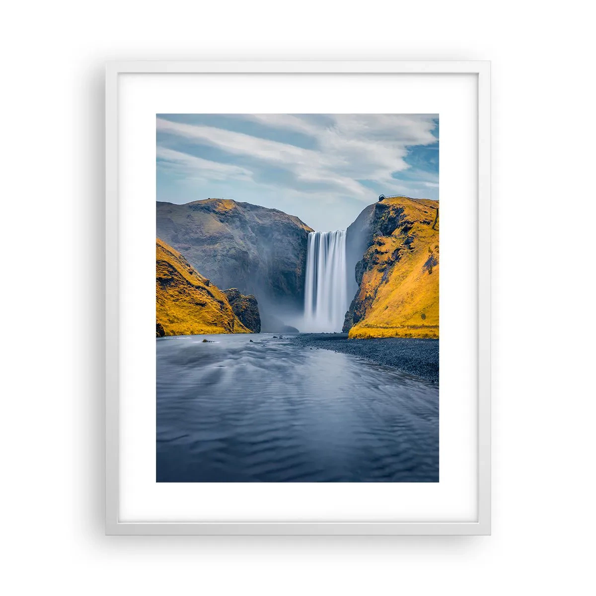 Poster în ramă albă - Durată eternă, mișcare eternă - 40x50 cm