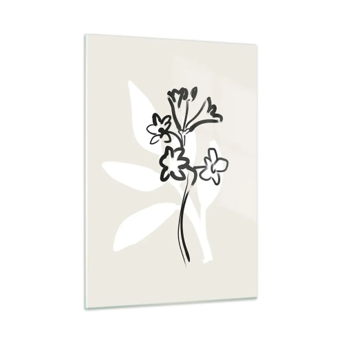 Tablou pe sticlă - Schiță pentru ierbar - 50x70 cm