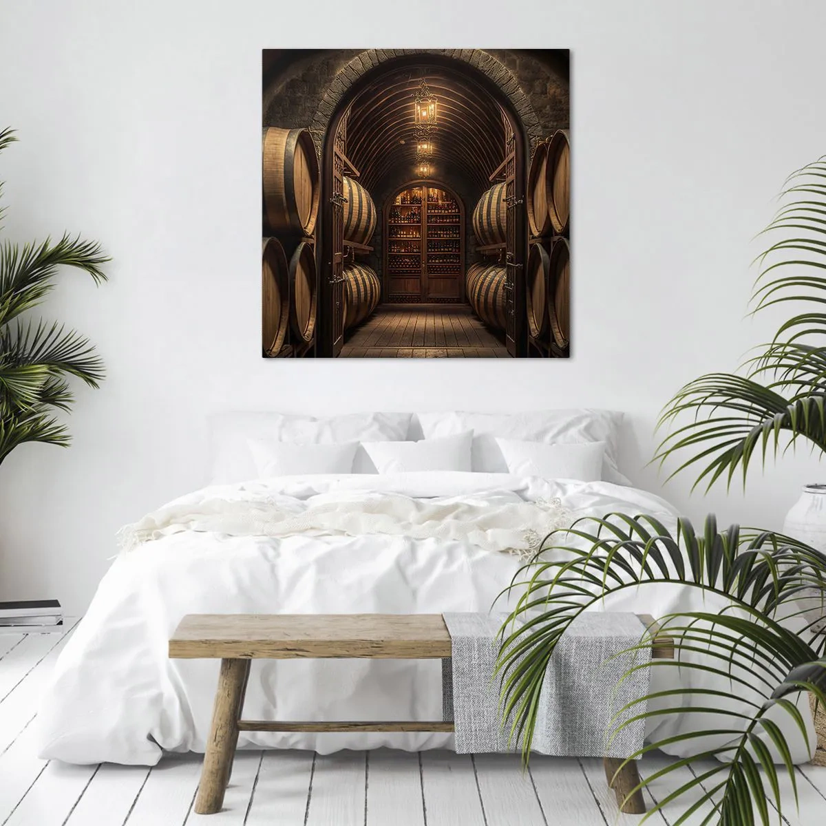 Tablou pe pânză - Beciul cu atmosferă - 70x70 cm