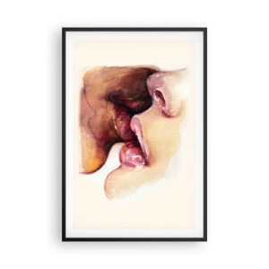 Poster în ramă neagră - Ca ziua și noaptea, ca cerul și pământul - 61x91 cm