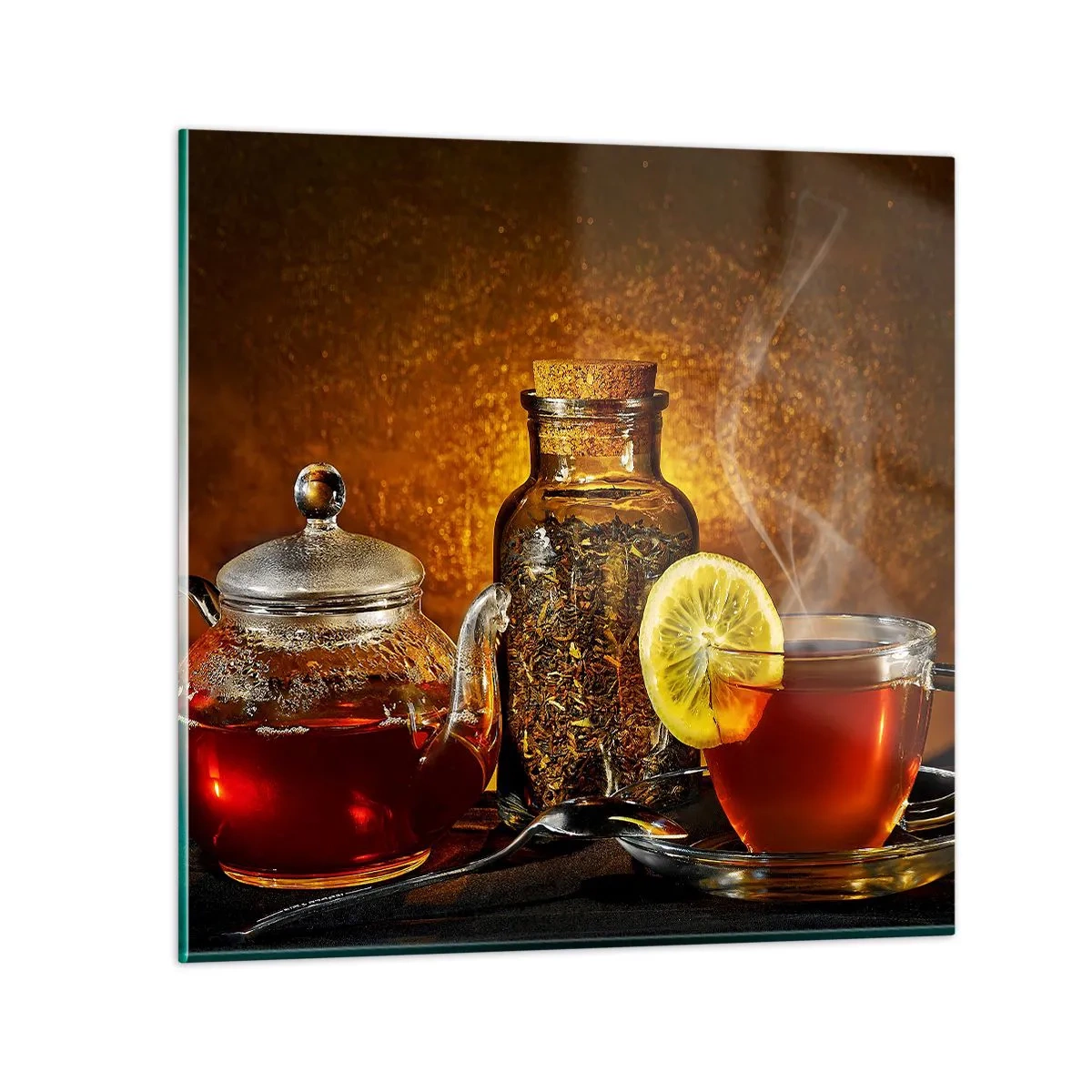 Tablou pe sticlă - În stilul maeștrilor olandezi - 60x60 cm