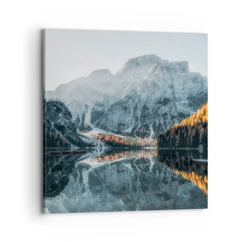 Tablou pe pânză - Peisaj în oglindă - 70x70 cm