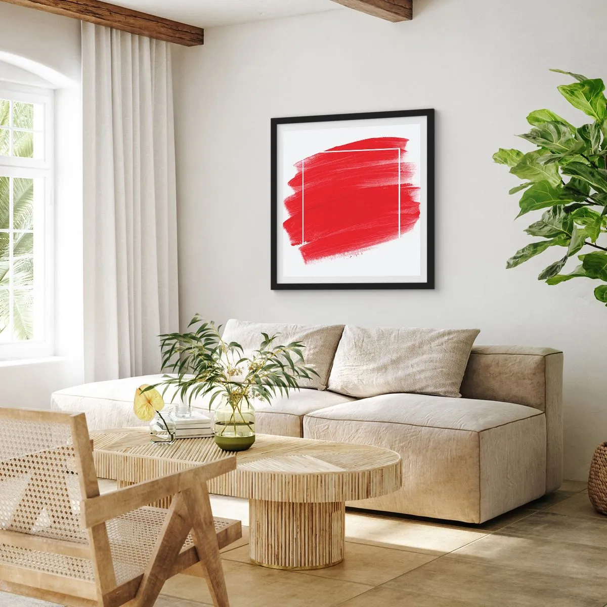 Poster în ramă neagră - În afara cadrului - 60x60 cm