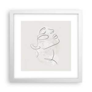Poster în ramă albă - Schiță de vis - 30x30 cm