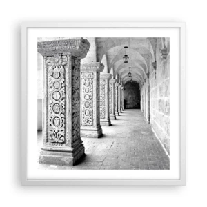 Poster în ramă albă - Și încotro…? - 50x50 cm