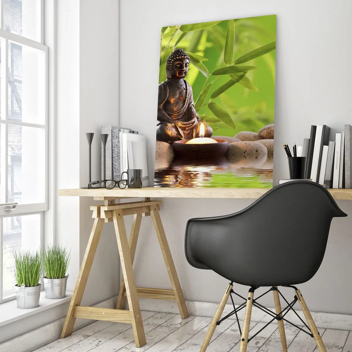 Tablou pe sticlă - Viața este frumoasă - 50x70 cm