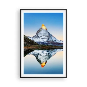 Poster în ramă neagră - Două lumi - 61x91 cm