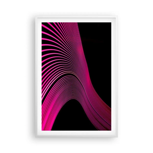 Poster în ramă albă - Bulevardul de lumină - 61x91 cm