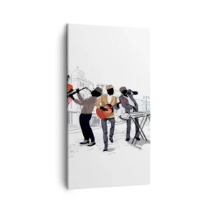 Tablou pe pânză - Muzică străzii - 45x80 cm