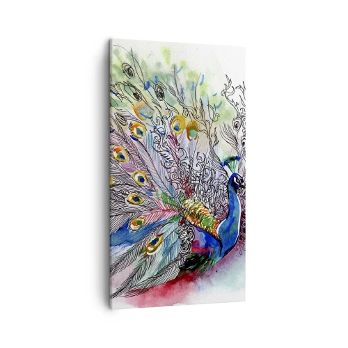 Tablou pe pânză - Cu mândrie împotriva griului - 45x80 cm