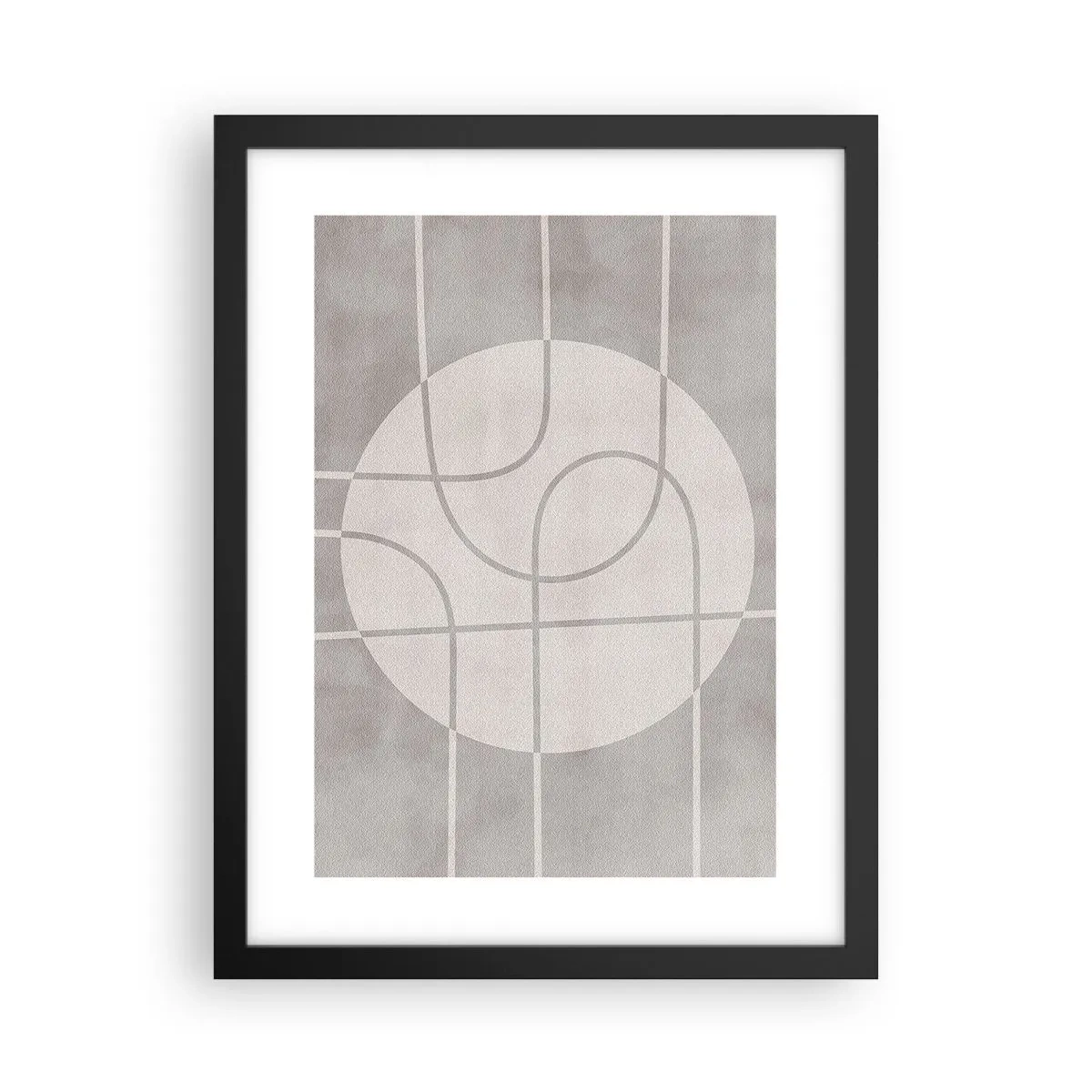 Poster în ramă neagră - Circular și drept înainte - 30x40 cm