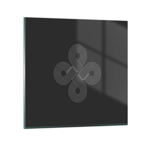 Tablou pe sticlă - În spirit celtic - 50x50 cm