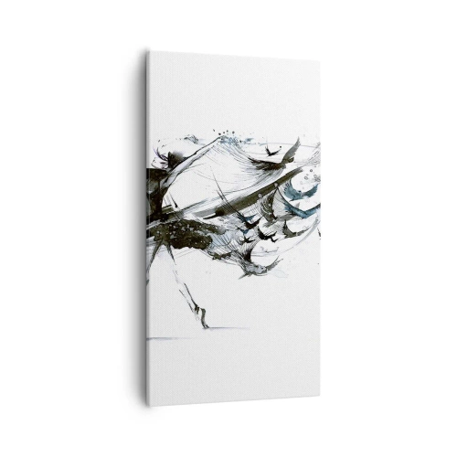 Tablou pe pânză - Magia muzicii te eliberează - 55x100 cm