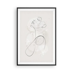 Poster în ramă neagră - Spirala frumuseții - 61x91 cm