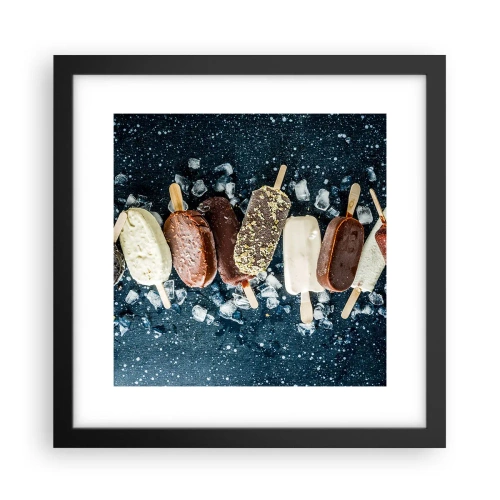 Poster în ramă neagră - Gustul unei veri fierbinți - 30x30 cm