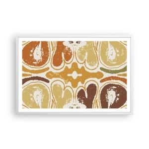 Poster în ramă albă - Abstracție sentimentală - 91x61 cm