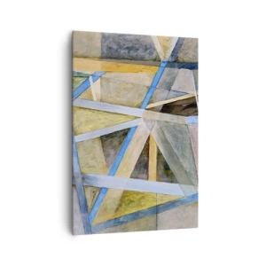 Tablou pe pânză - Drept sau de-a curmezișul? - 70x100 cm