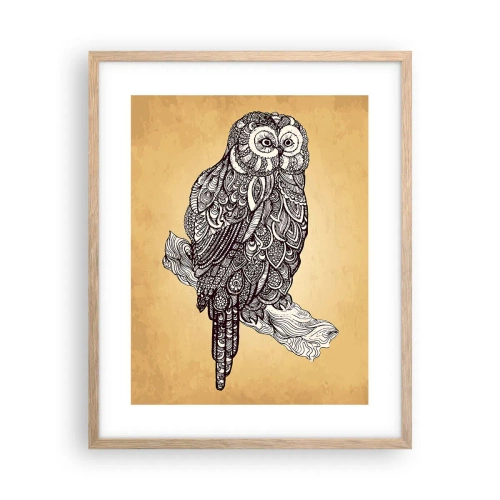 Poster în ramă de stejar deschis - Ornamente complicate de înțelepciune - 40x50 cm