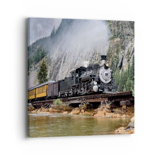 Tablou pe pânză - Și încotro? Unde? - 40x40 cm