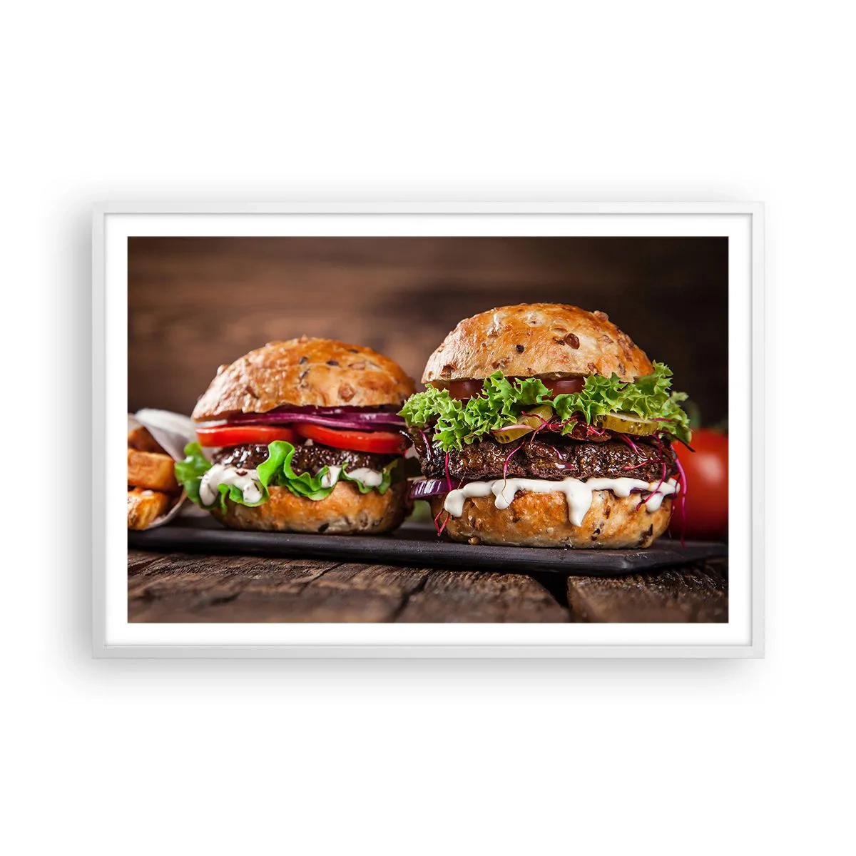 Poster în ramă albă - American dream - 91x61 cm